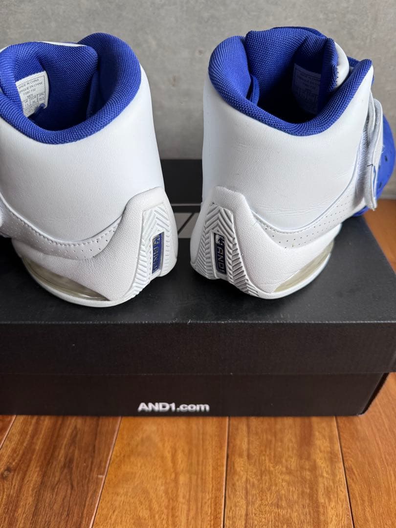 美品　AND1 Chosen One 26.5cm　ホワイト×ブルー