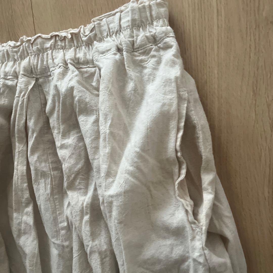 ヂェン先生の日常着 バルーンパンツ アイボリー フリーサイズ　オフホワイト