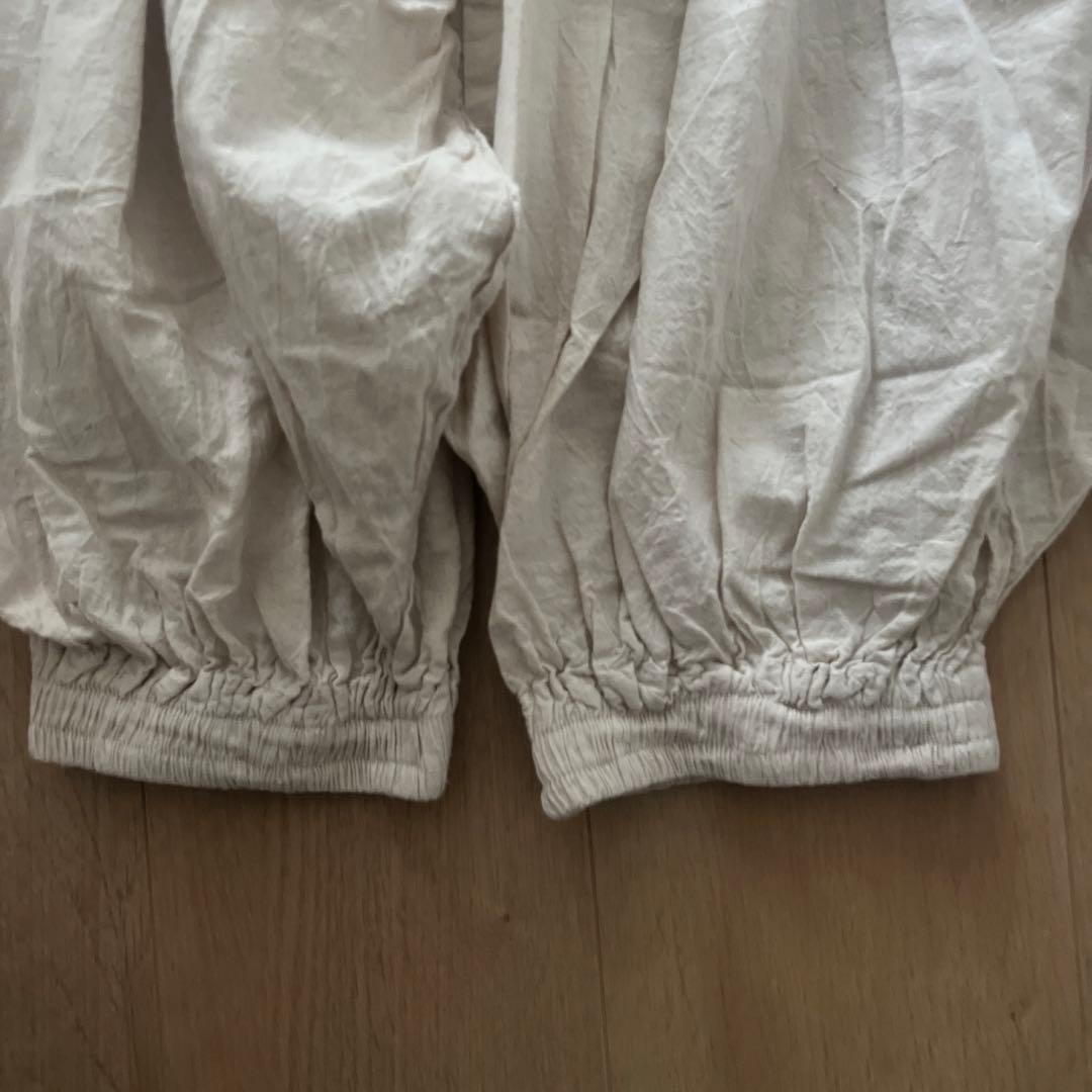 ヂェン先生の日常着 バルーンパンツ アイボリー フリーサイズ　オフホワイト