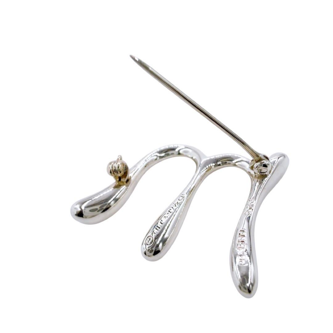 美品✨ティファニー イニシャル ブローチ m シルバー SV 925 セレモニー