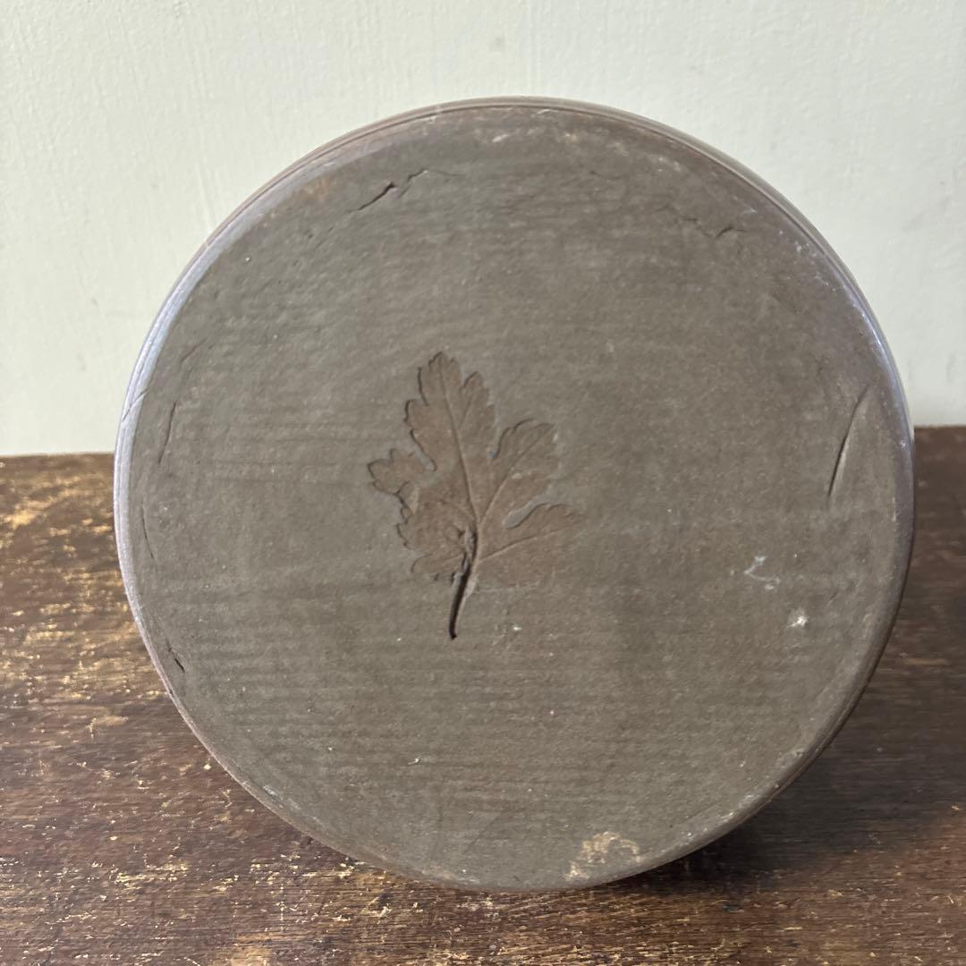 古丹波壺　花入　押し葉　骨董　古道具　アンティーク　花瓶