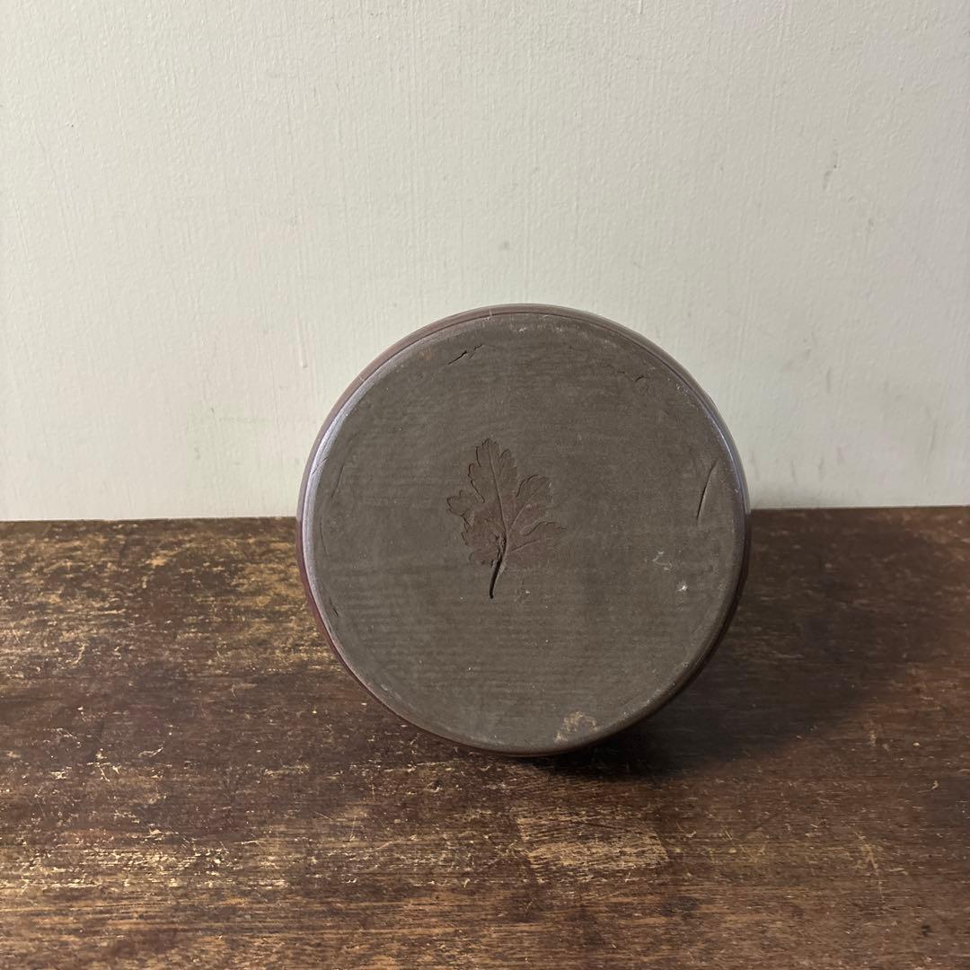 古丹波壺　花入　押し葉　骨董　古道具　アンティーク　花瓶