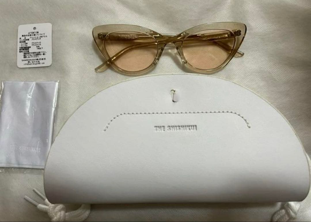 THE SHISHIKUI サングラスnew fox clear beige