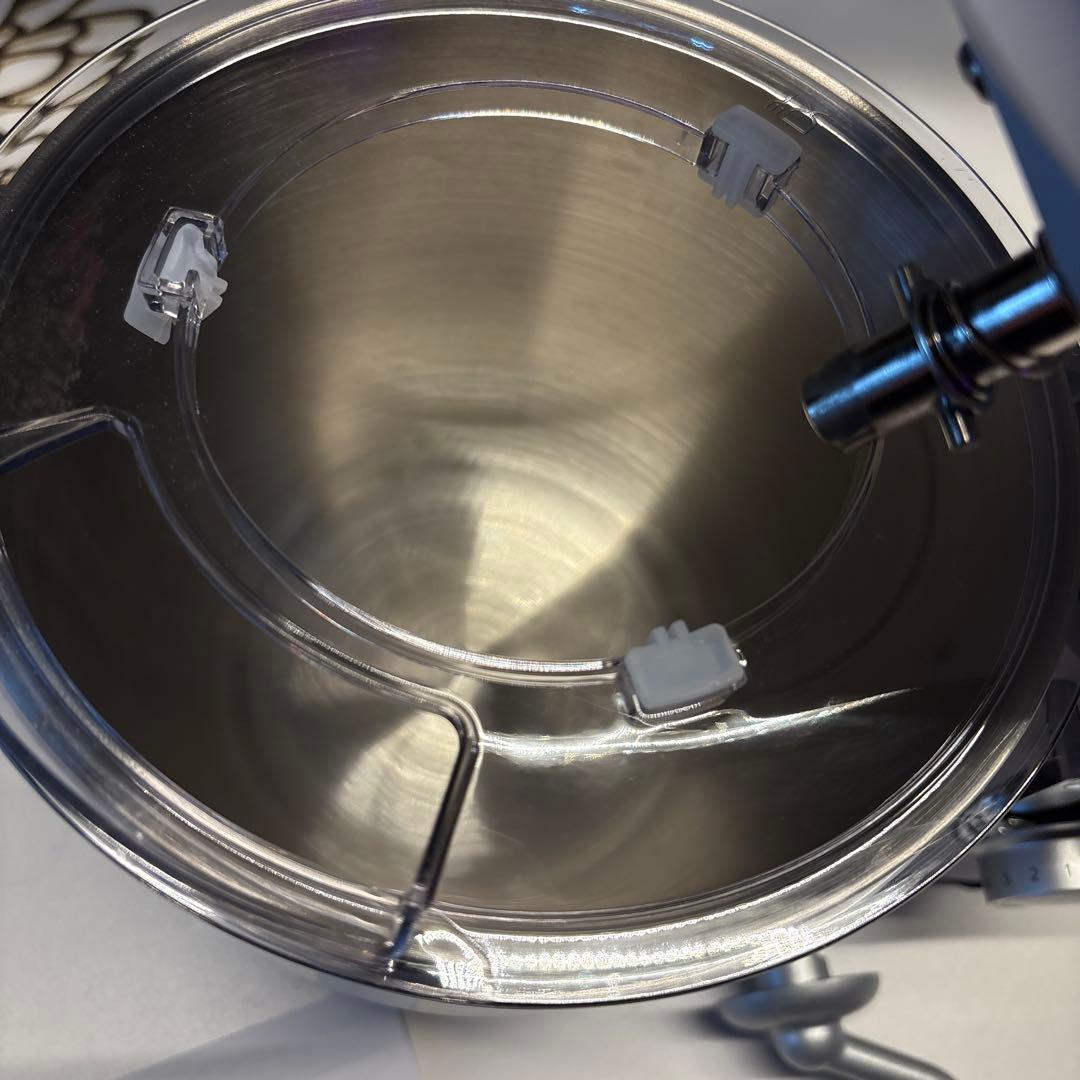 スタンドミキサー 3.5L+3.5L ダブルボウル 卓上ミキサー アイボリー