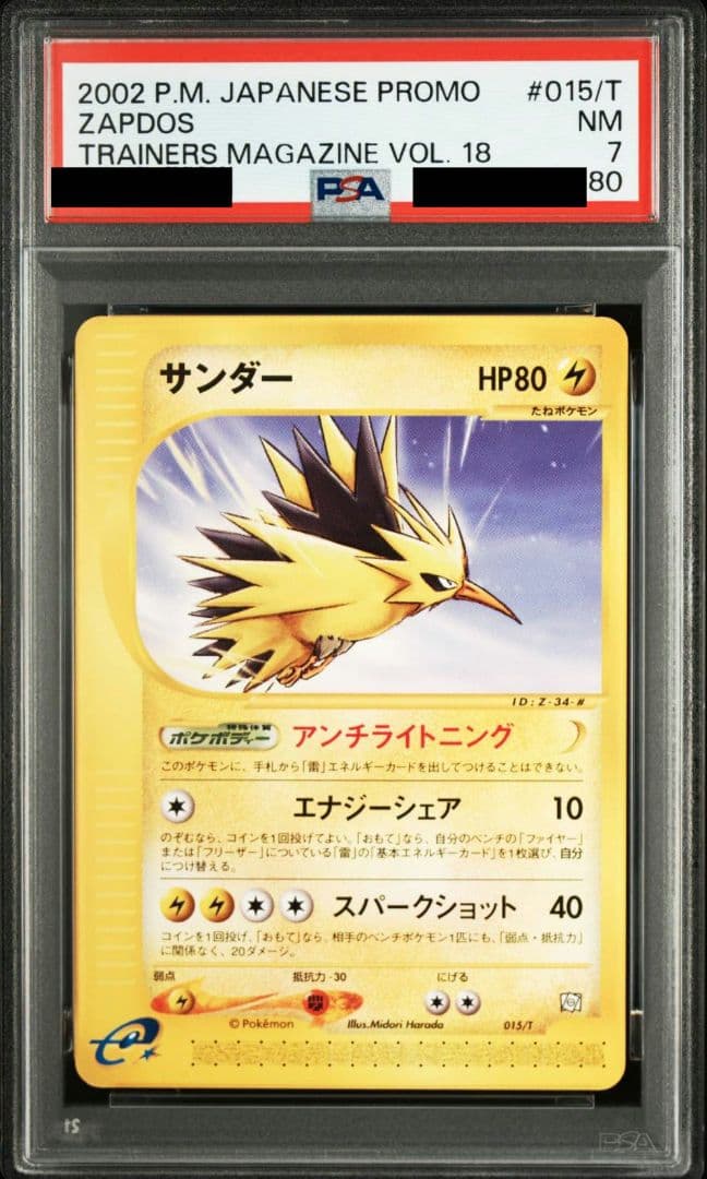 サンダー カードe PSA