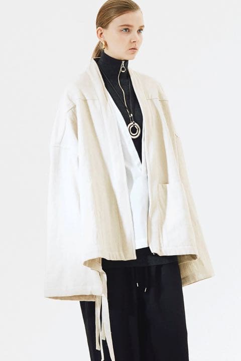 ANEI Side Slit Haori Big 羽織り　ノーカラージャケット