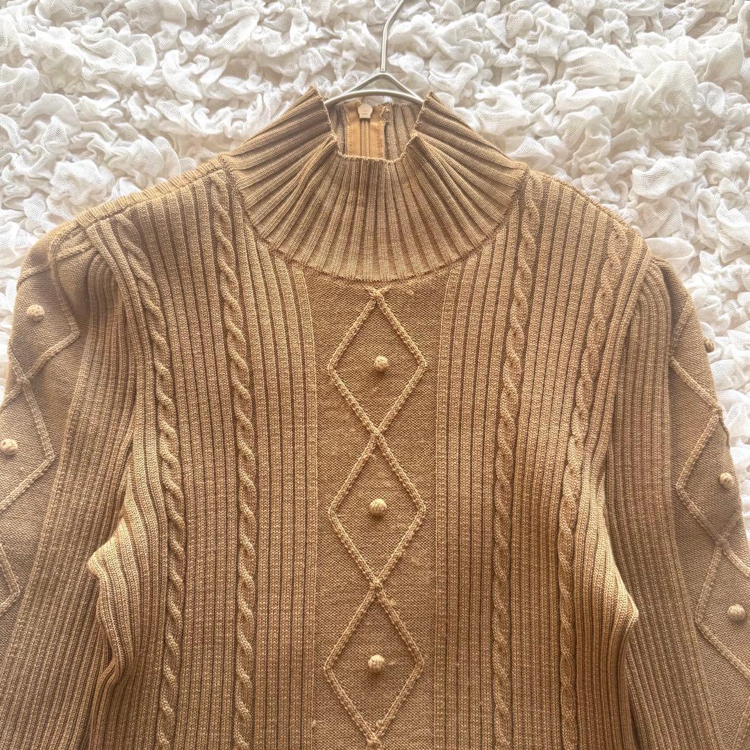 M'S GRACY エムズグレイシー　ワンピース　ベロア　リボン　チェック　切替