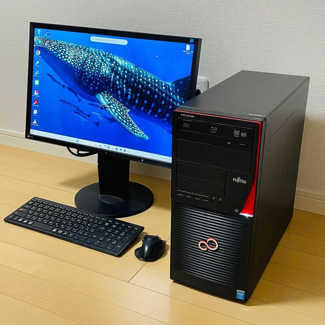 富士通 CPU3.70GHz/SSD256GB+HDD2TB/メモリ32GB