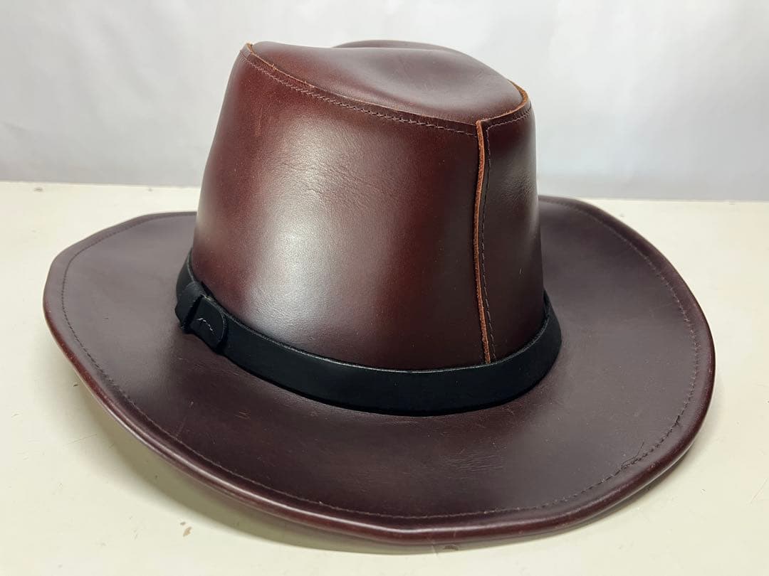 良好 HENSCHEL HAT CO ヘンシェル レザーハット ウエスタン 帽子