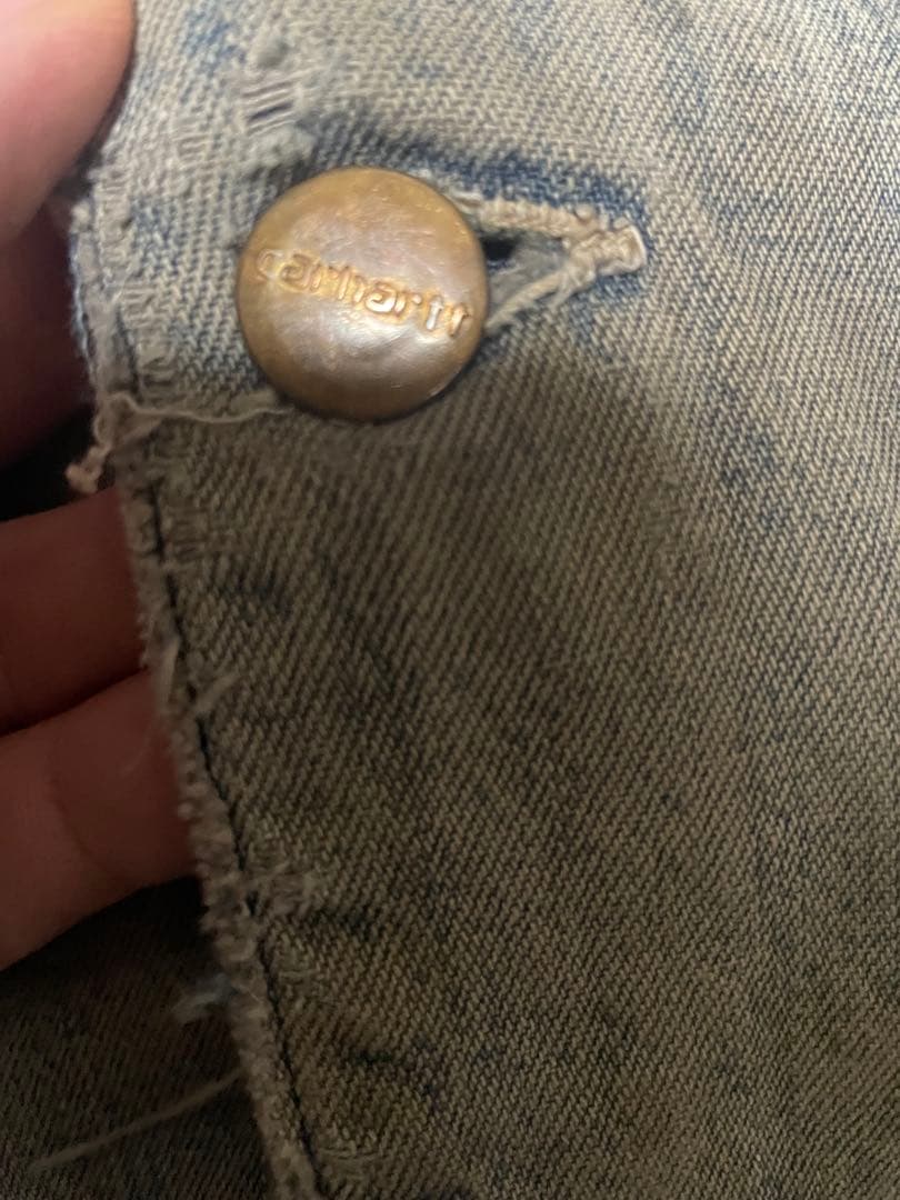 カーハート　チョアコート　デニム ボロ