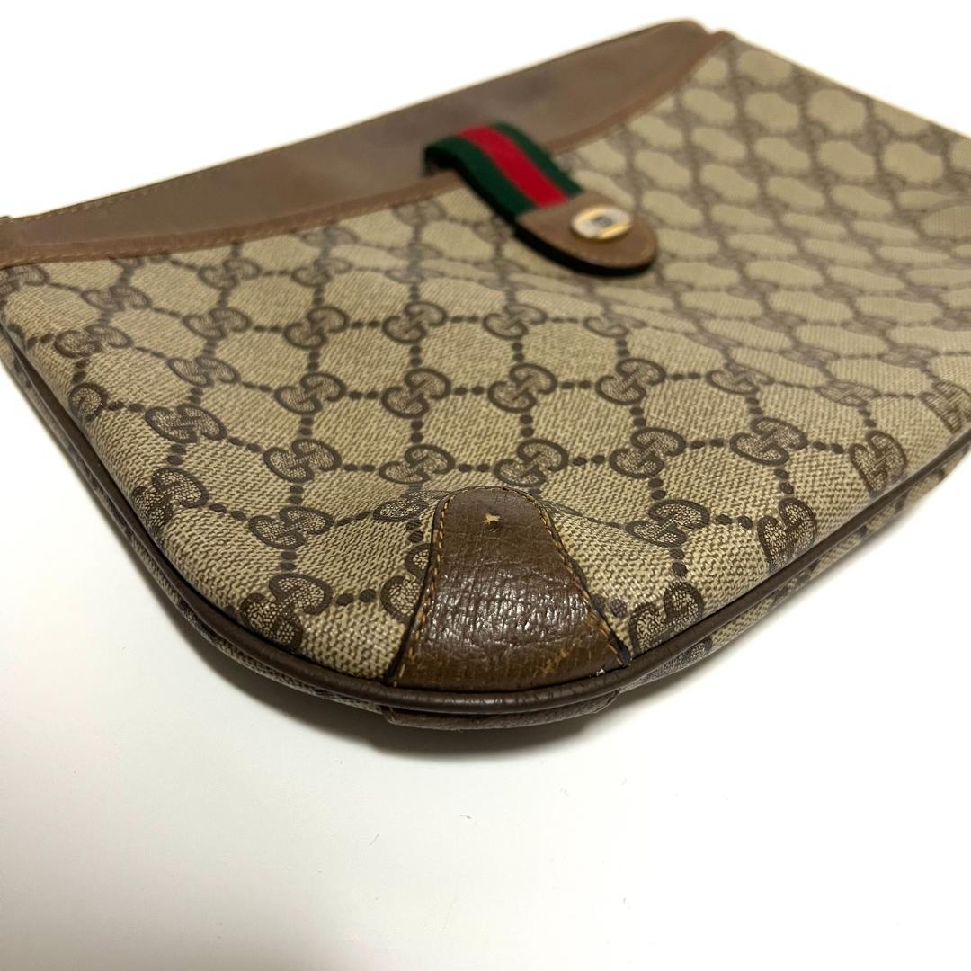 オールドグッチ　クラッチバッグ　シェリーライン　ポーチ　ヴィンテージ