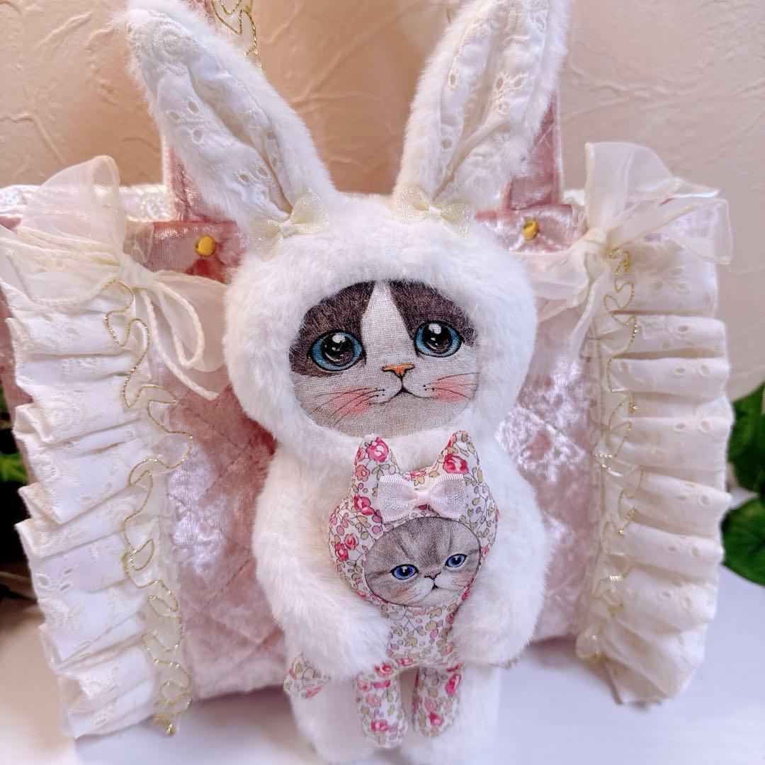 ☆*☆様 コヤンイサムチョン♡ミルクちゃんとルミちゃんのインド刺繍トートバッグ♡