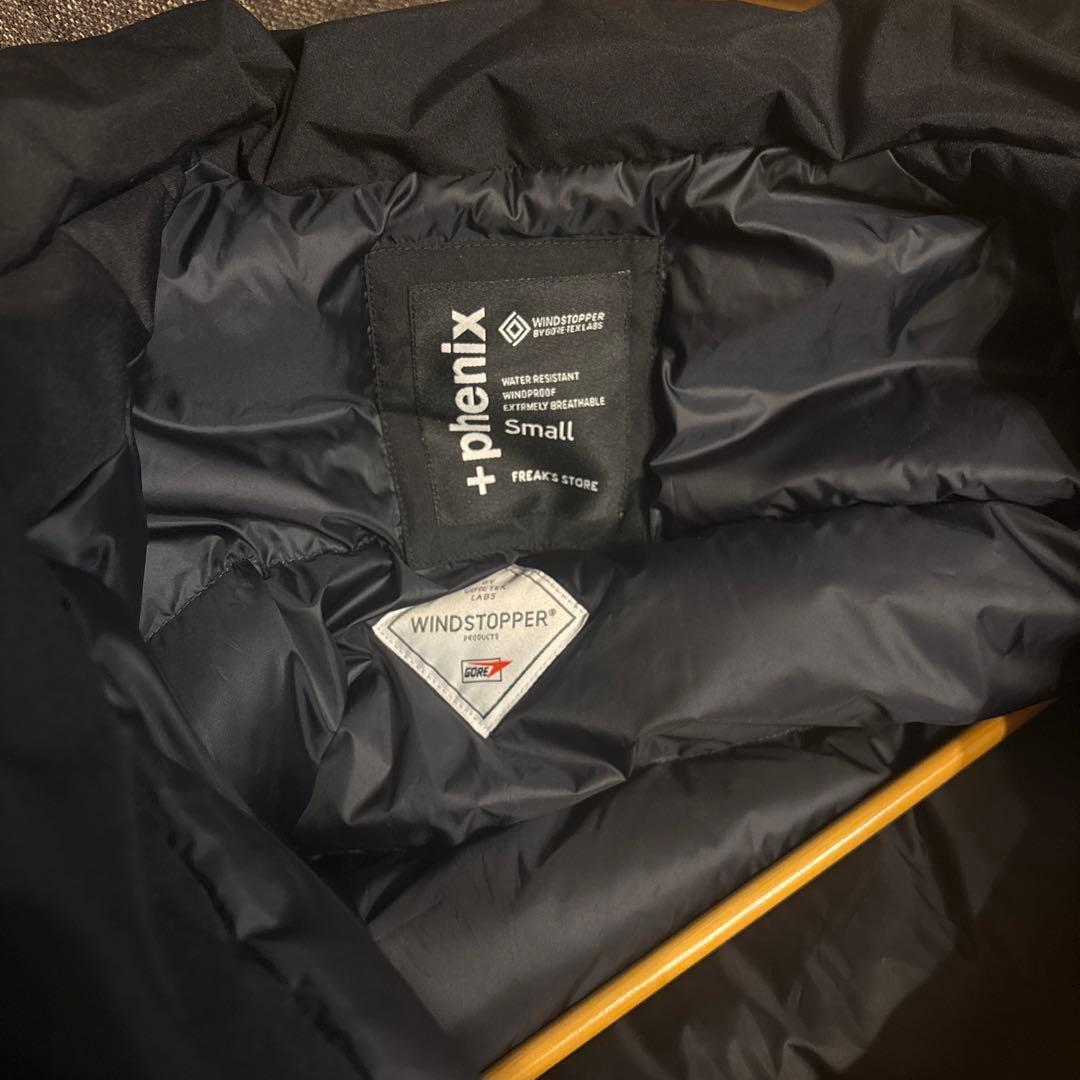 +phenix別注ゴアテックス ウインドストッパー スナップ ダウンジャケット