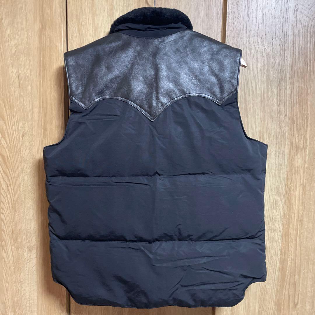 SUGAR CANE 東洋エンタプライズ／ボア付きレザーヨークダウンベスト