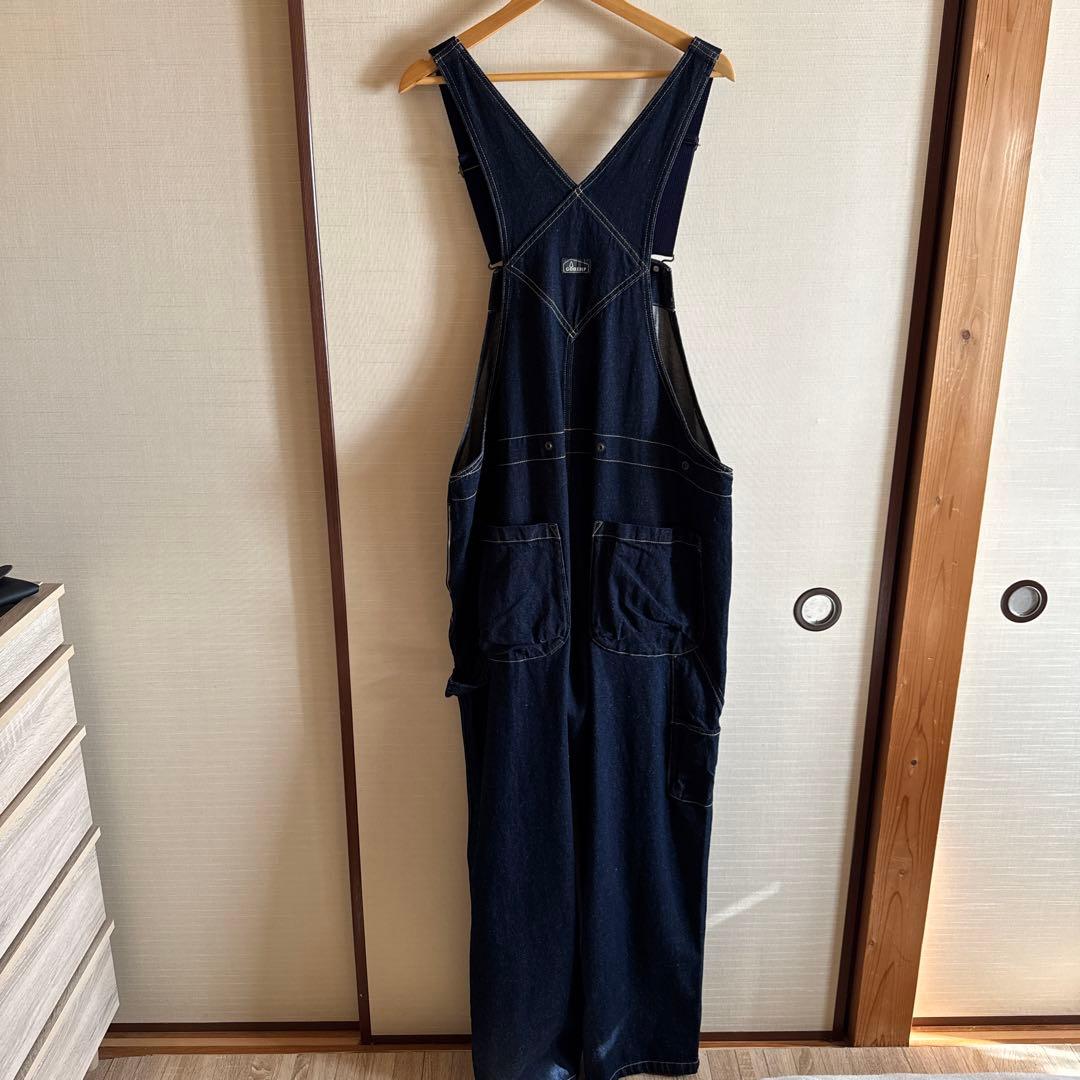 GOHEMP ダークブルー デニムオーバーオール