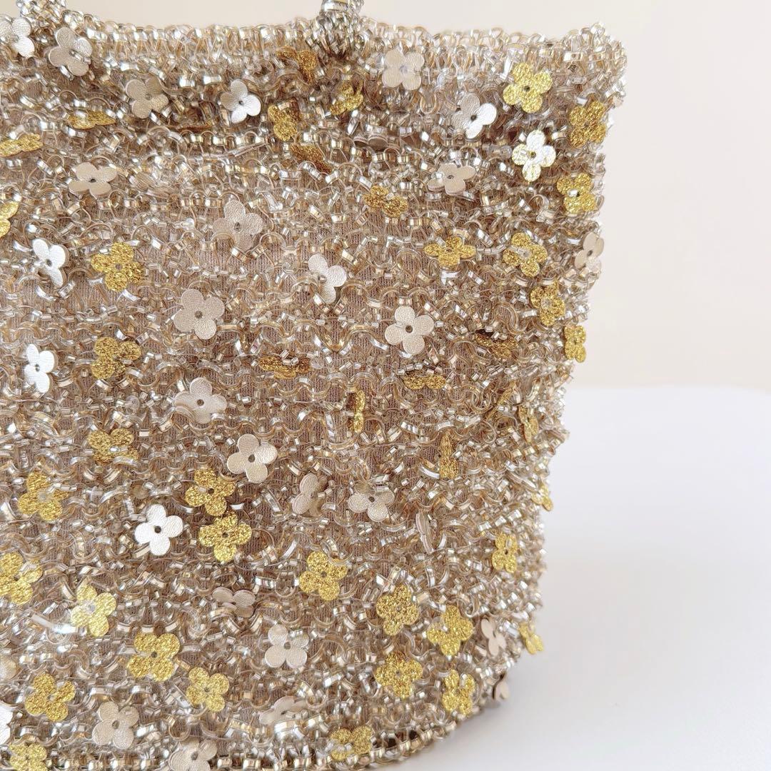 現行品　未使用　アンテプリマ　フィオリトゥーラ　バスケット　シルバーゴールド