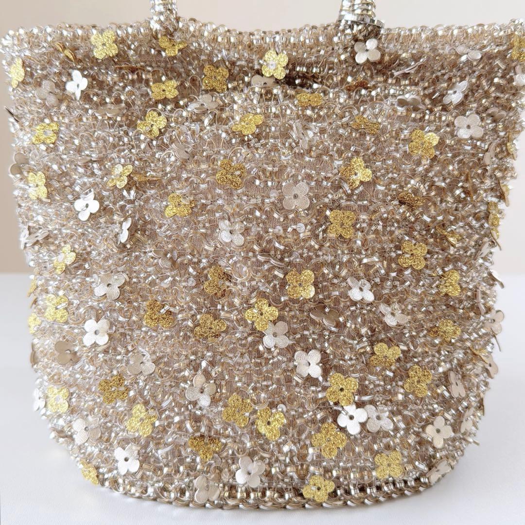 現行品　未使用　アンテプリマ　フィオリトゥーラ　バスケット　シルバーゴールド