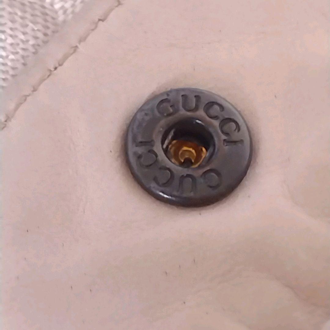 Gucci ベージュ レザー シングルライダースジャケット 40 ヴィンテージ