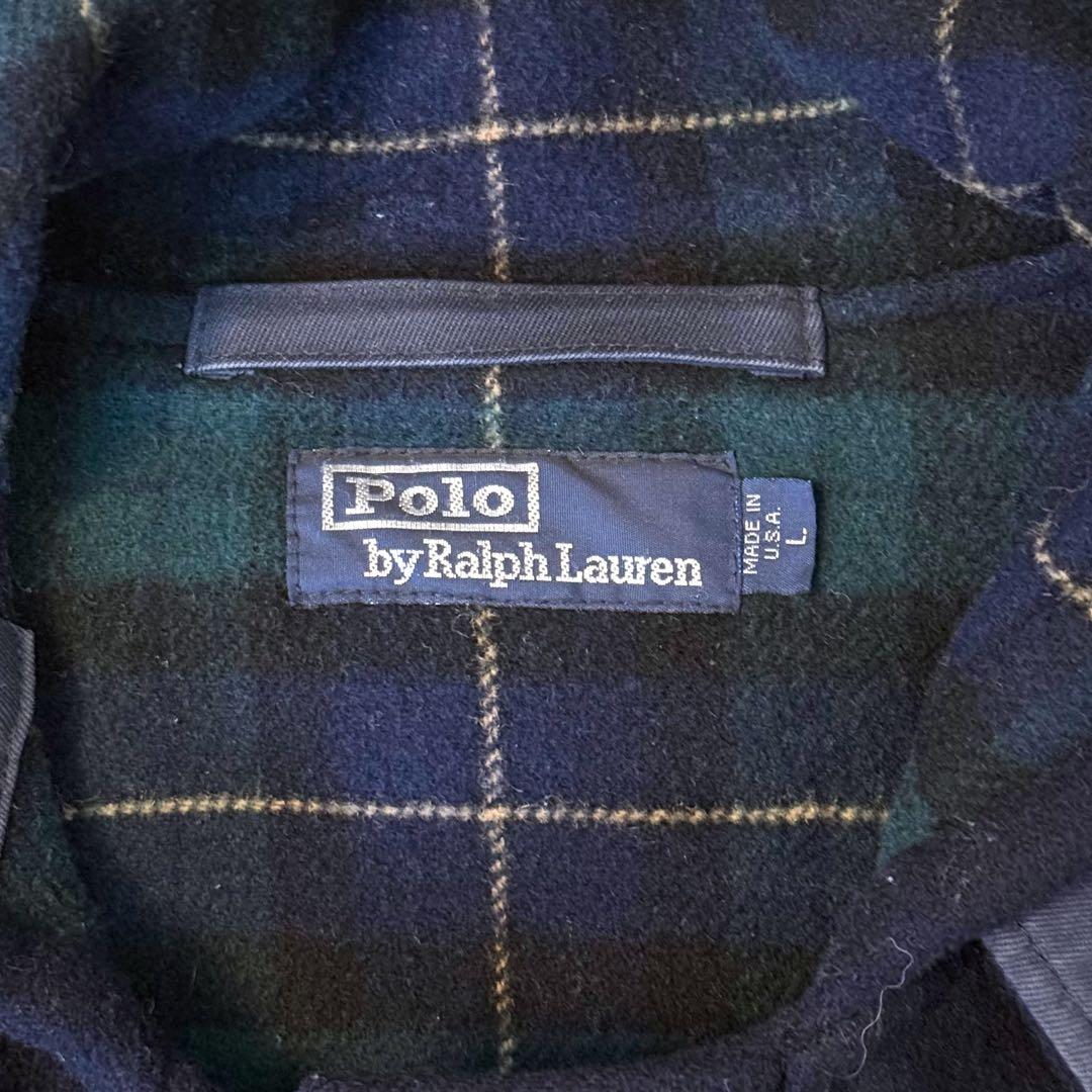 ジャケット・アウター Polo Ralph Lauren Navy Wool Duffle Coat