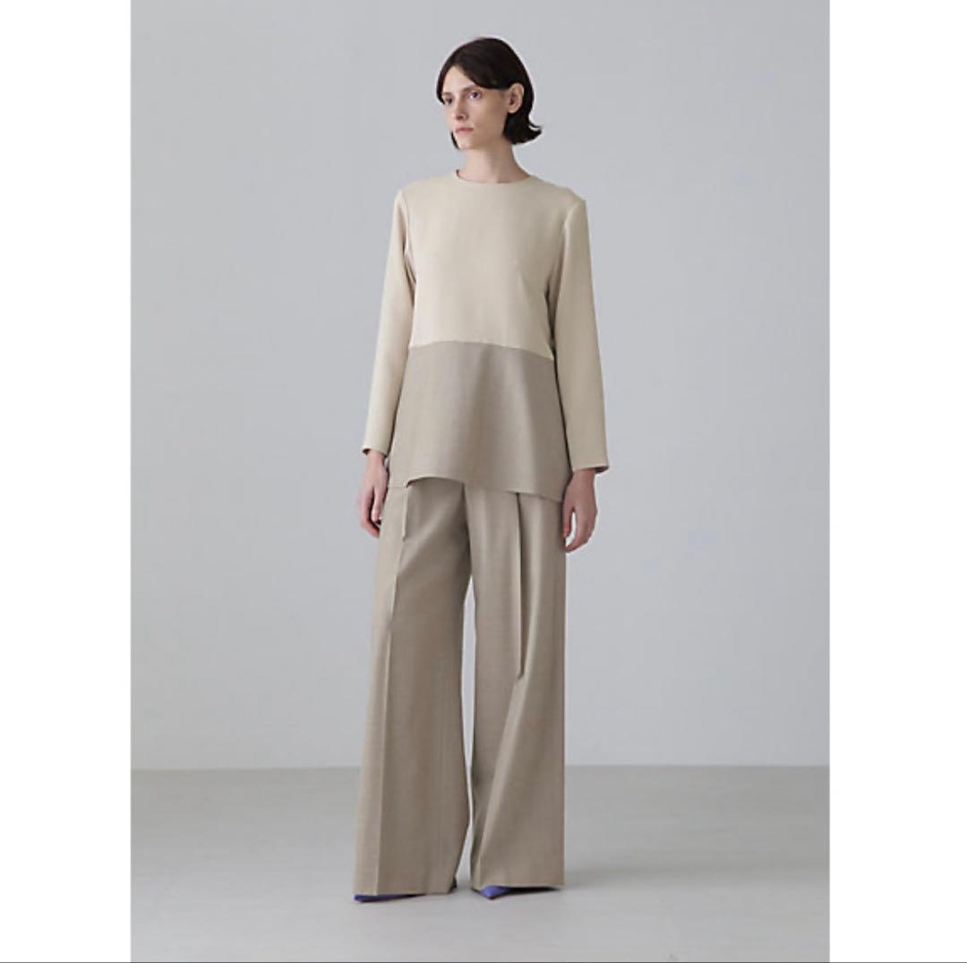 アドーア　ウールサキソニーパンツ　ウール　パンツ