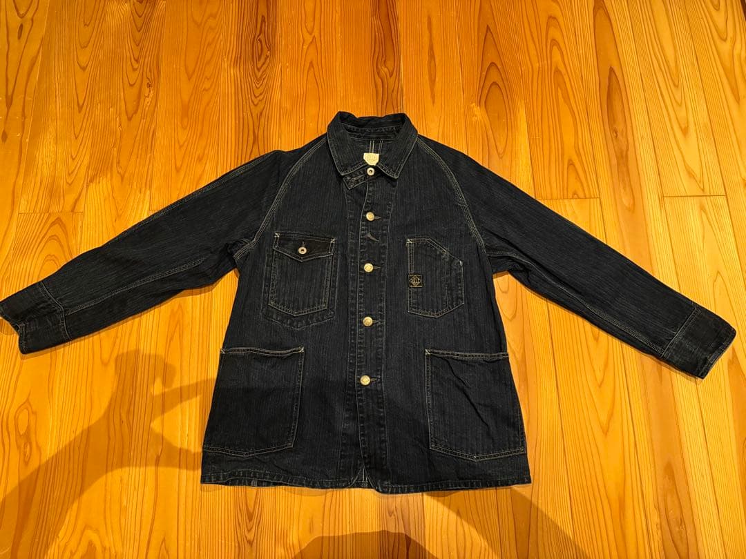 POST O'ALLS エンジニアジャケット ヘリンボーンデニム　インディゴ