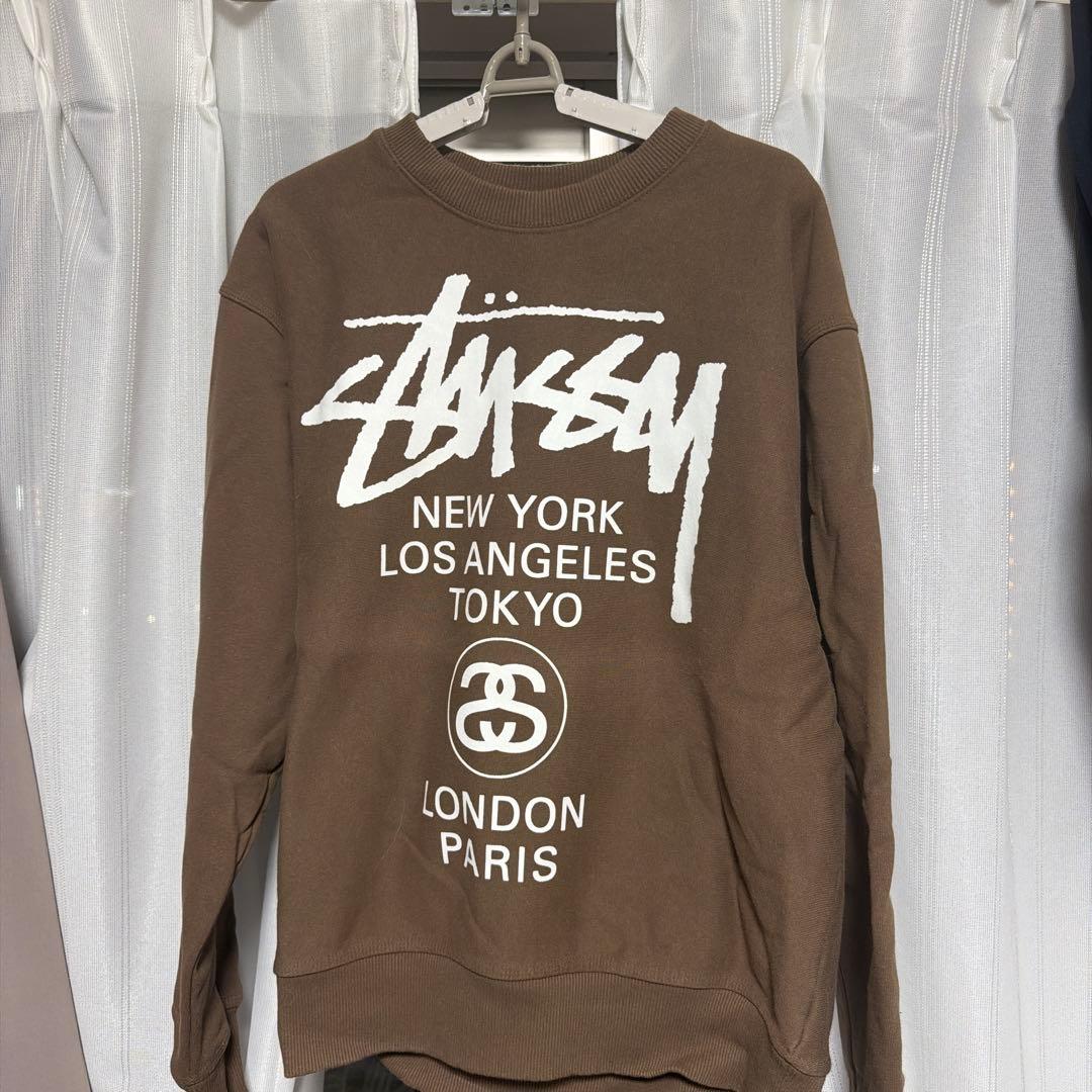 Stüssy ブラウン スウェット Mサイズ