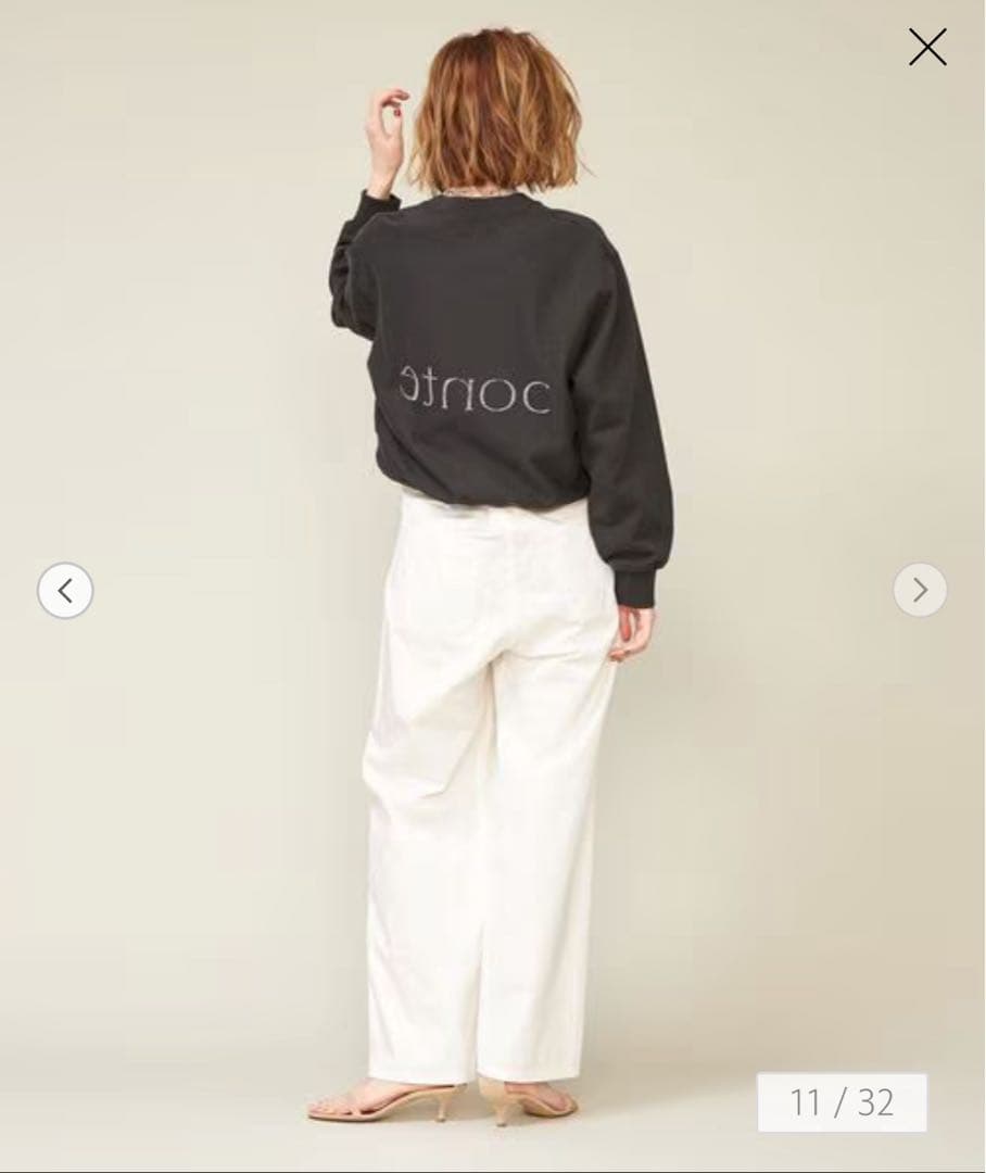 ＜conte＞ラップ チノ テーパードワイドパンツ　サイズ38 ／2回着用