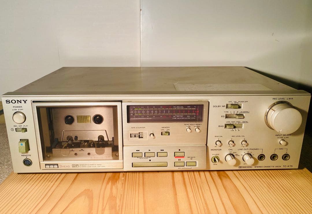 SONY ステレオ　カセットデッキ　TC-K75 L仕様　昭和レトロ