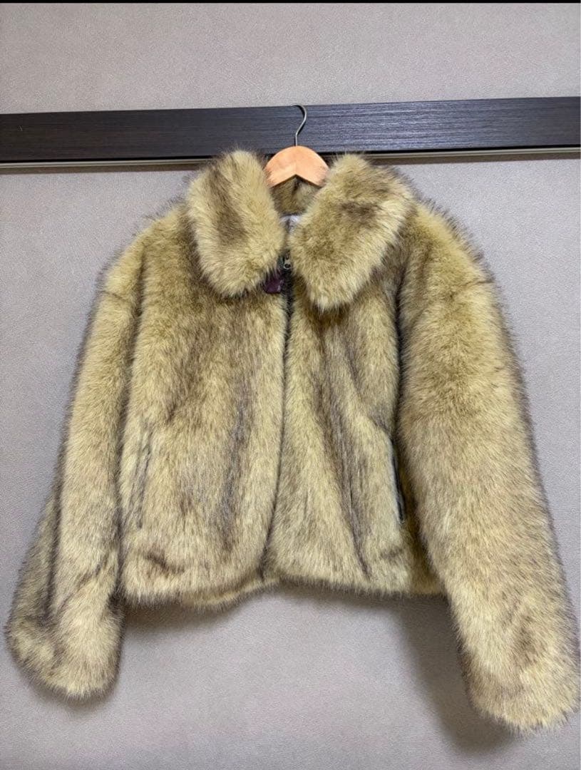 Haru　jouetie ベルトミドルファーコート