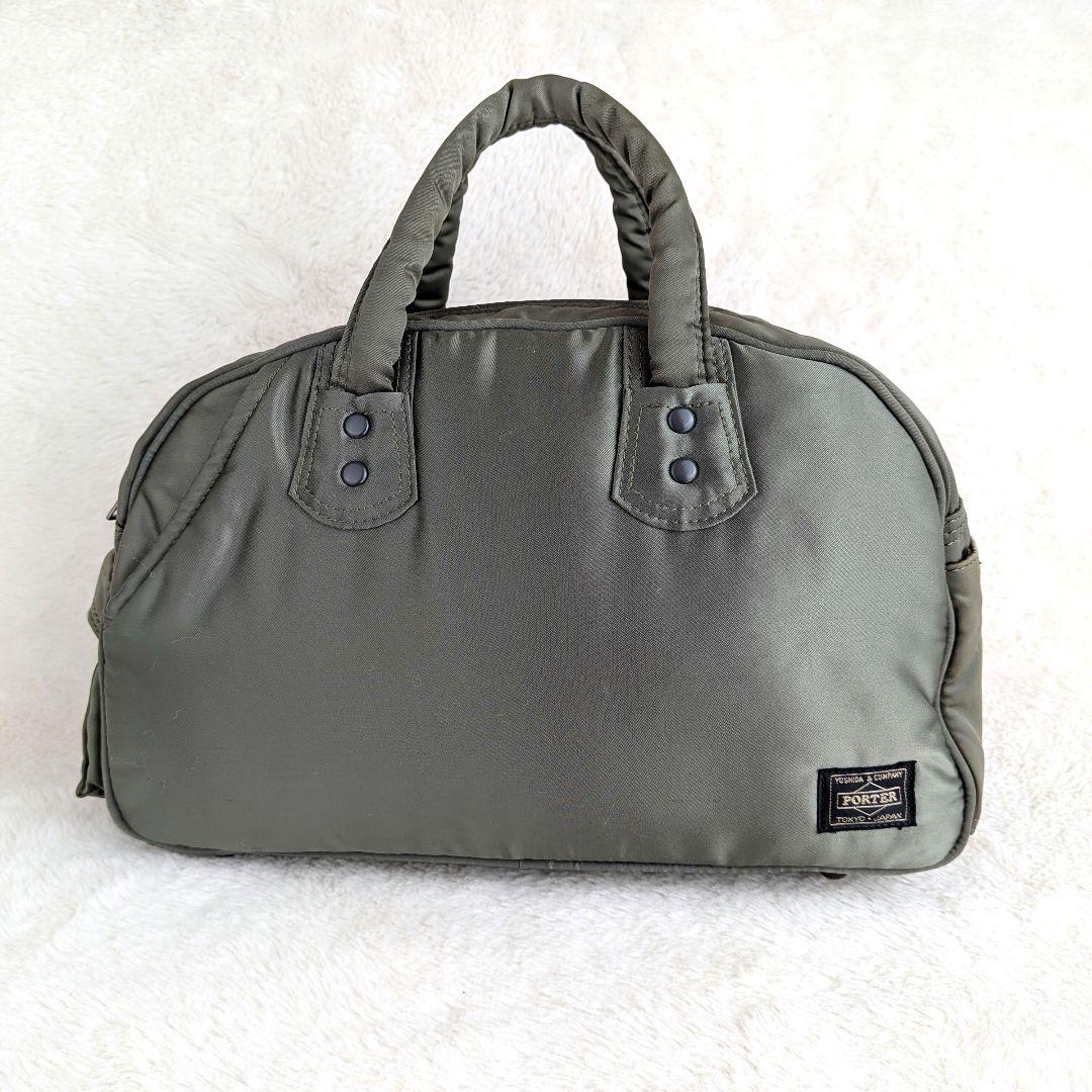 希少✨️ PORTER キムタク　タンカー　ボストンバッグ　グリーン　ポーター
