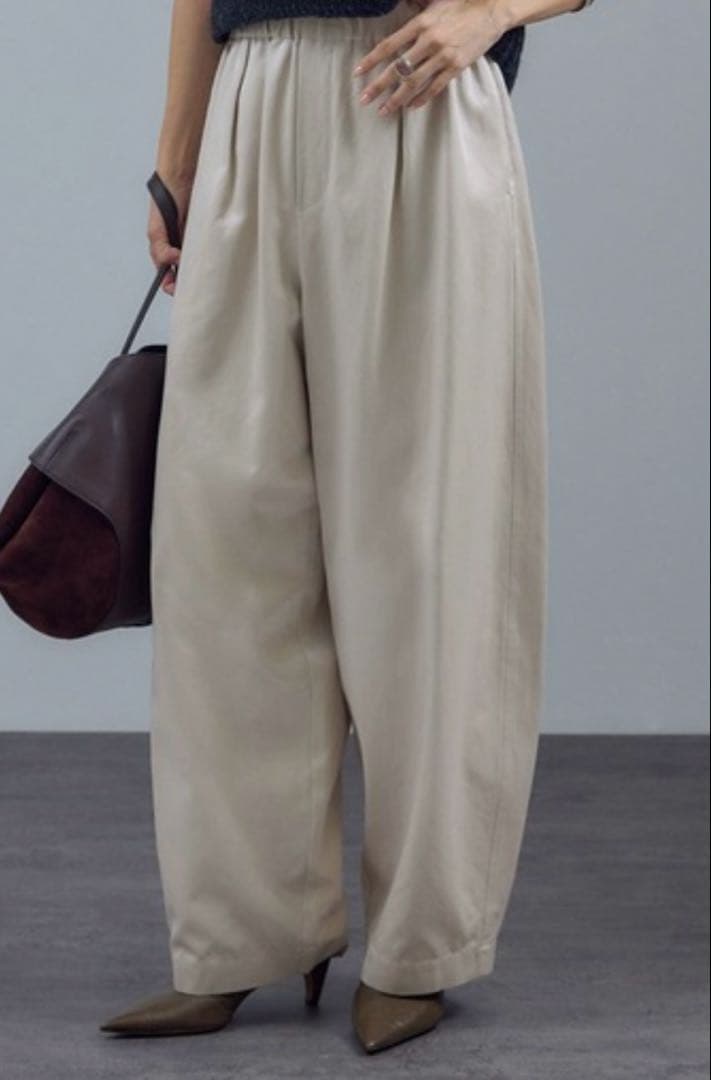 salon 北欧暮らしの道具店　サテンフェードイージーカーヴィーパンツ