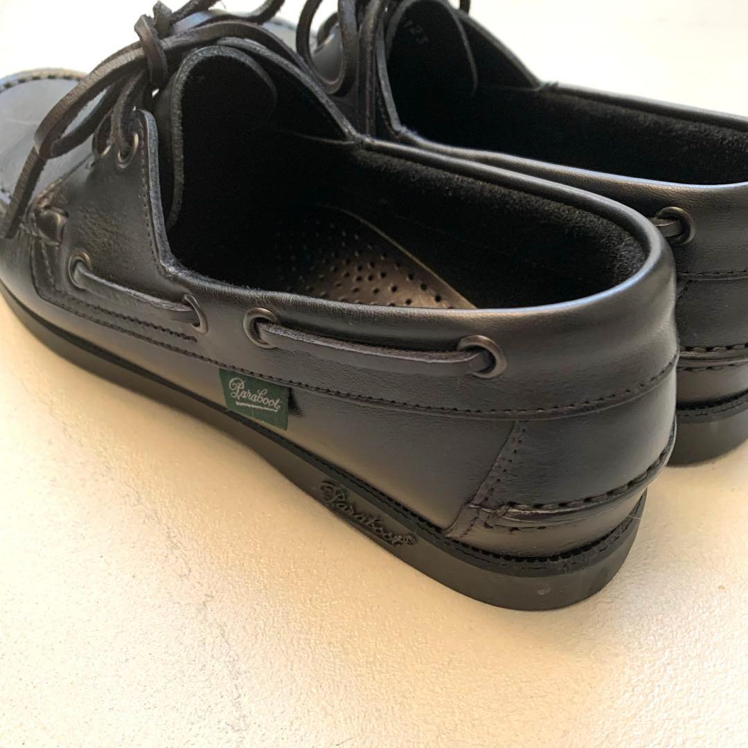 【美品】Paraboot/パラブーツ　BARTH バース デッキシューズ　黒