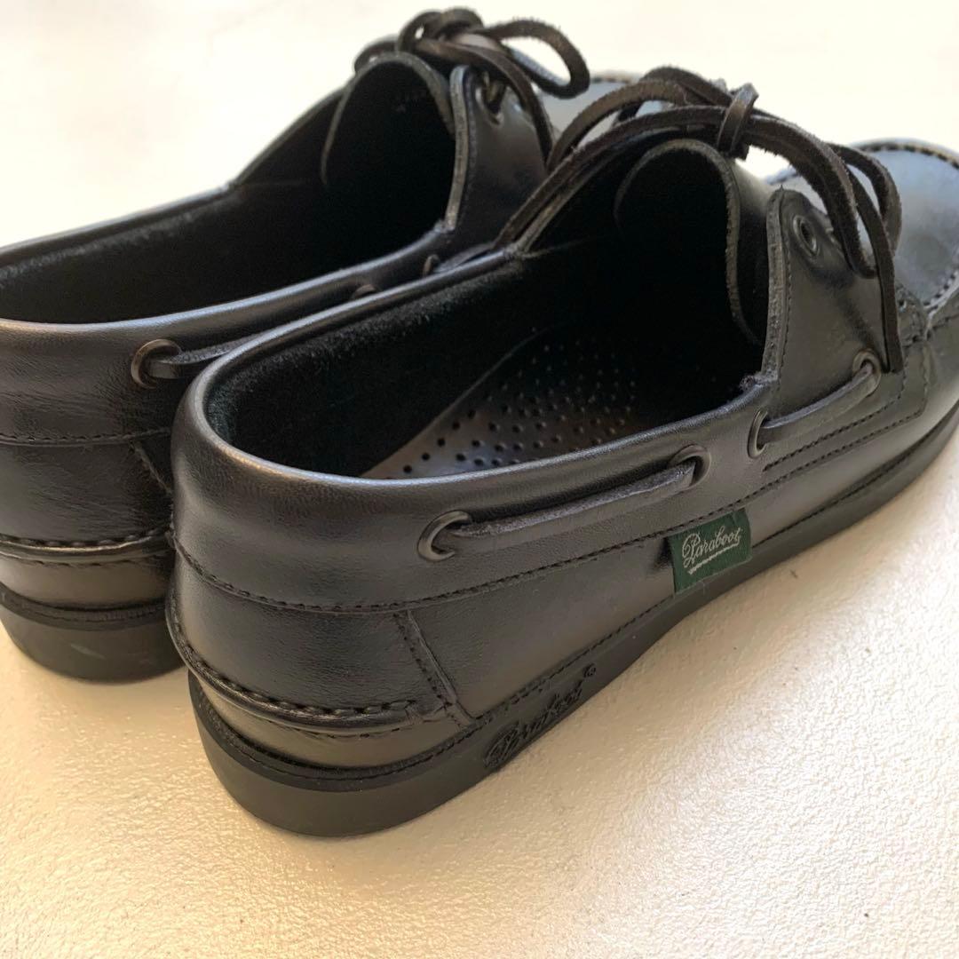 【美品】Paraboot/パラブーツ　BARTH バース デッキシューズ　黒