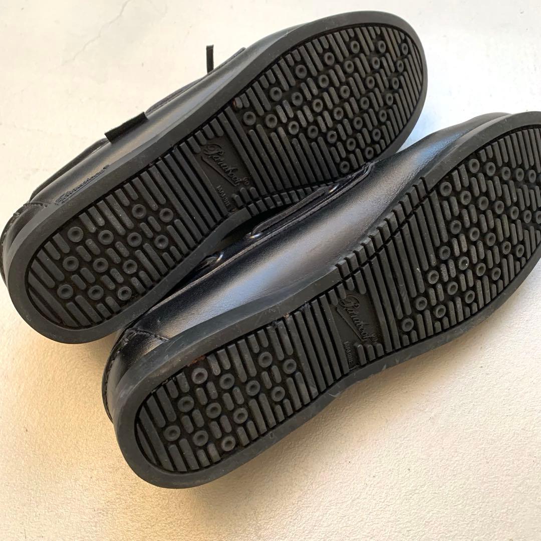 【美品】Paraboot/パラブーツ　BARTH バース デッキシューズ　黒