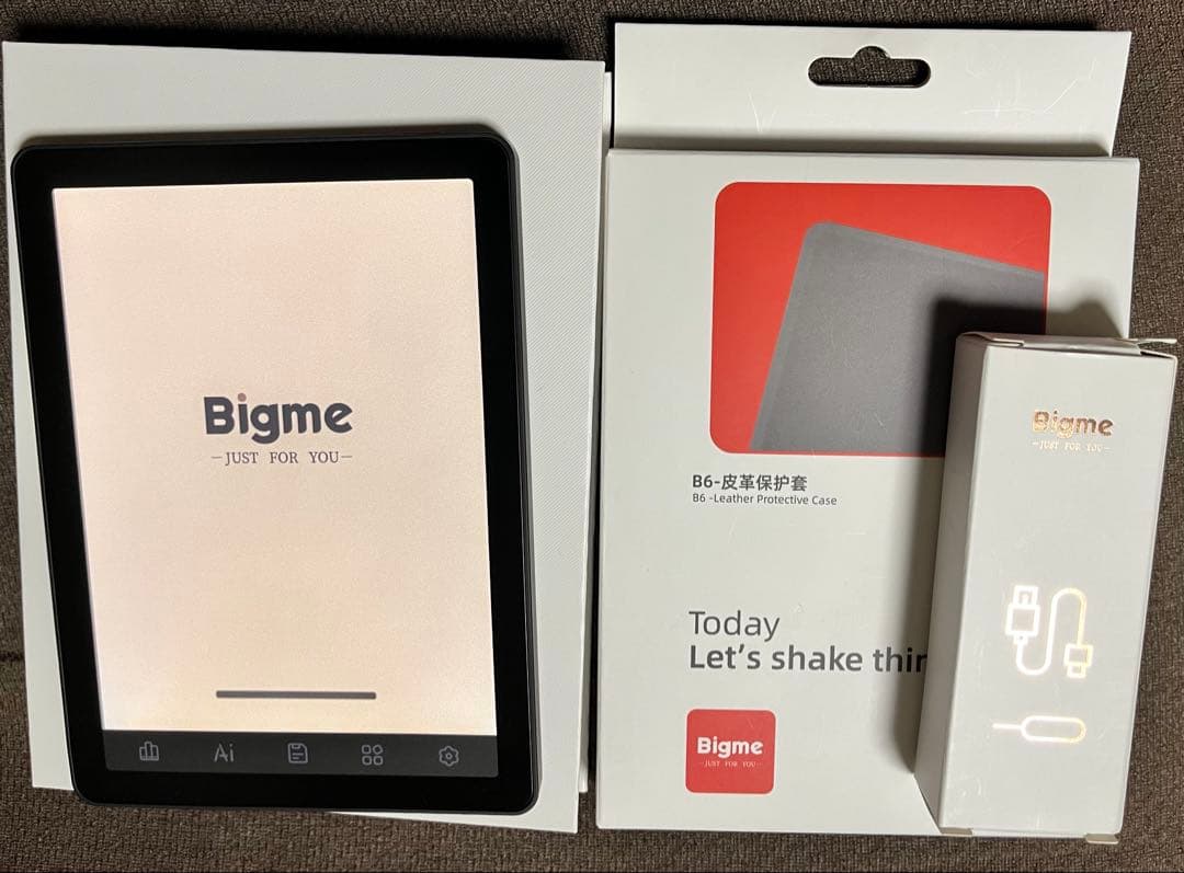 Bigme B6 カラー電子書籍リーダー 本体　カバーセット