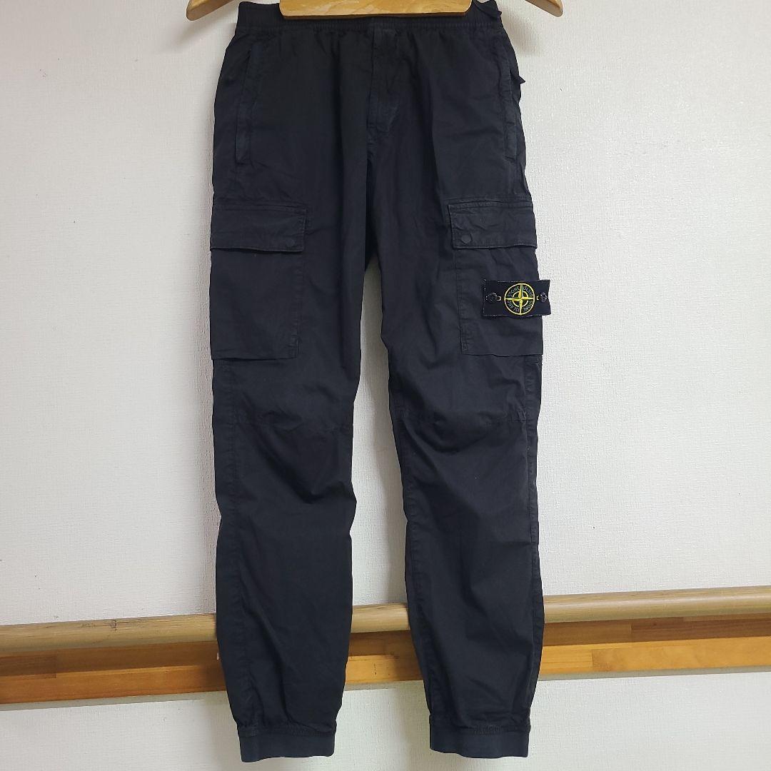 stone ストーンアイランド ブラックカーゴパンツ W29 S