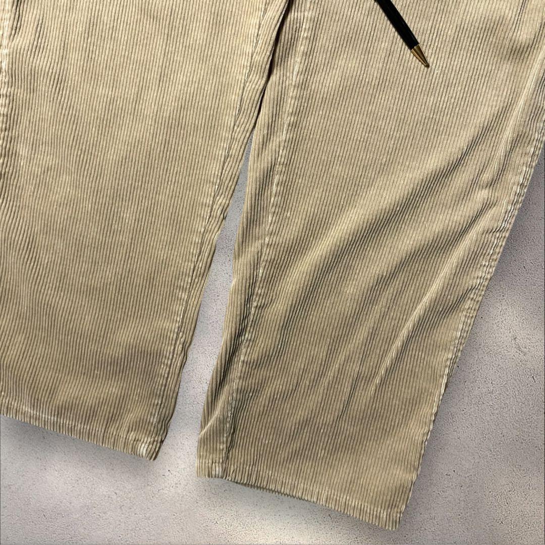 USA製90sラルフローレン太畝コーデュロイパンツW33スクエアタグアンドリュー