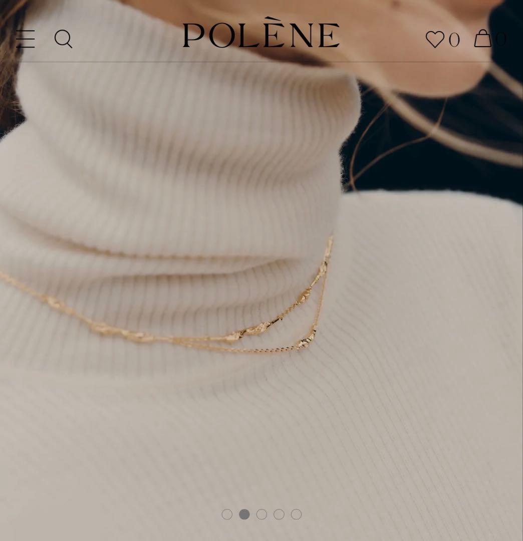 Polene Eroz ダブルチェーン エディション 24Kゴールドメッキ