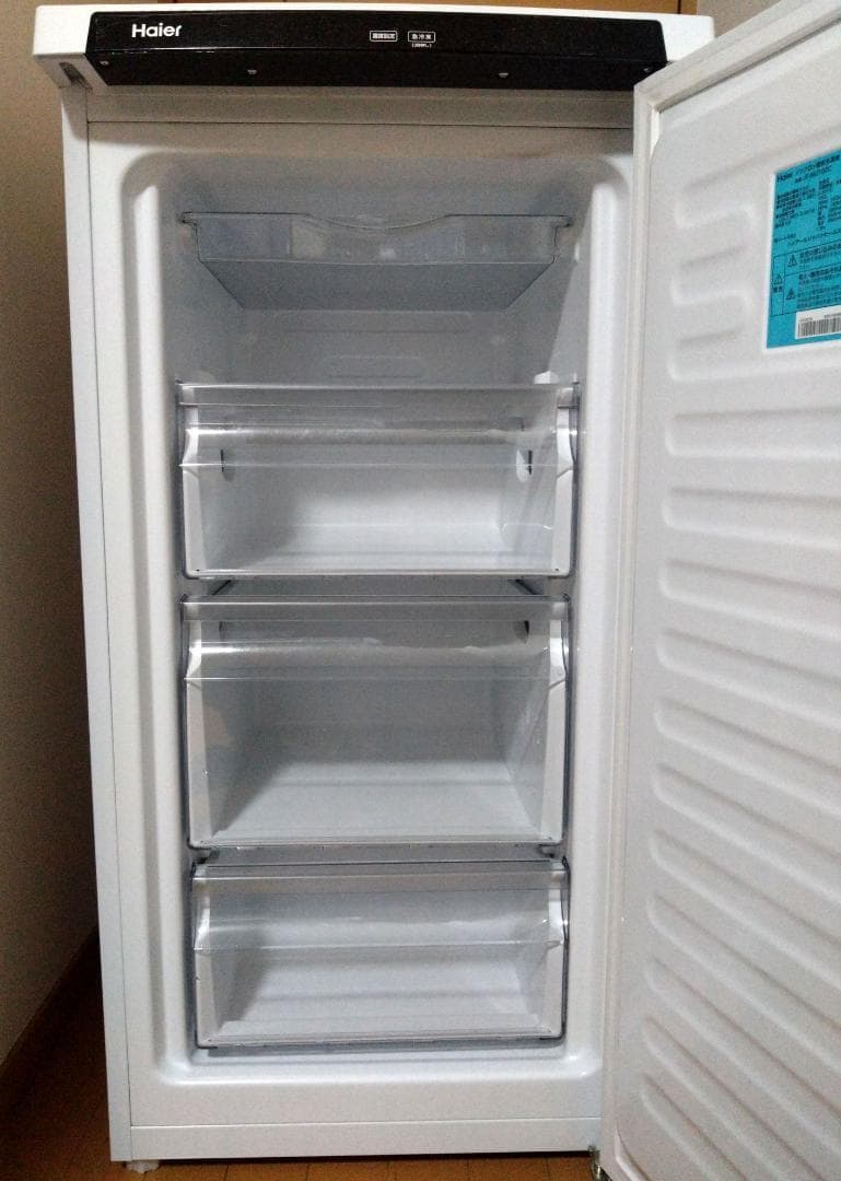 ハイアール　ノンフロン冷凍庫　102L　JF-NU102C　2021年7月購入