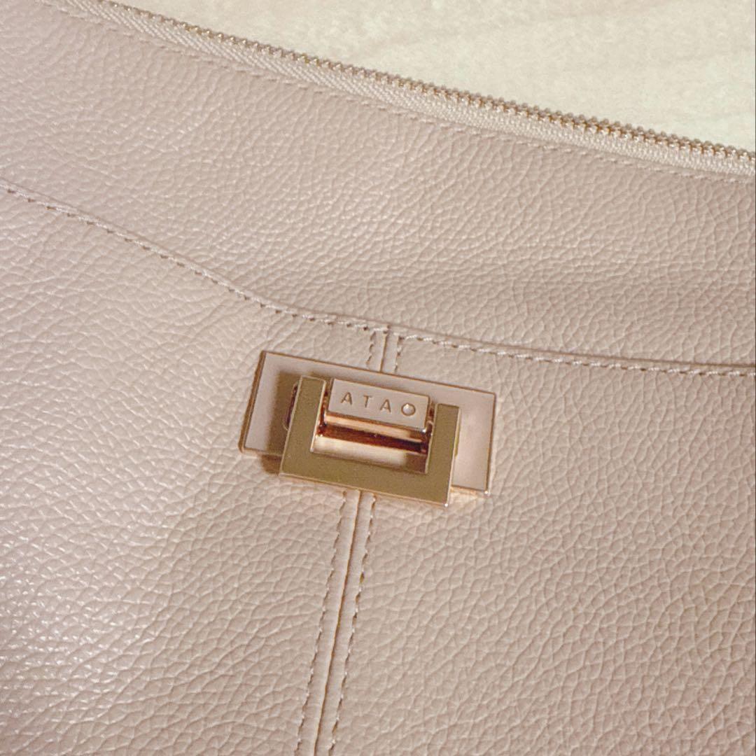 【美品】ATAO（アタオ）ハンドバッグ ウィークエンド　ヌード