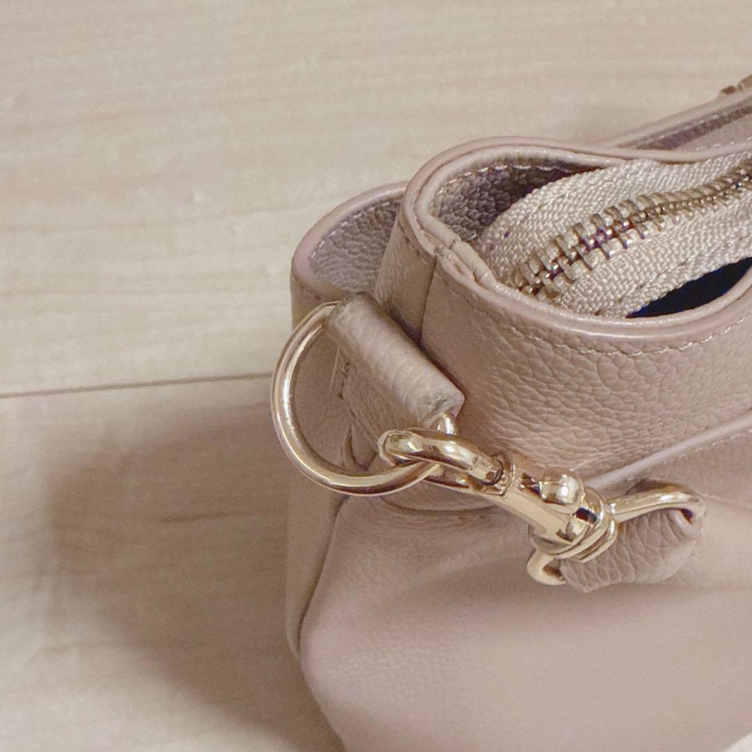 【美品】ATAO（アタオ）ハンドバッグ ウィークエンド　ヌード