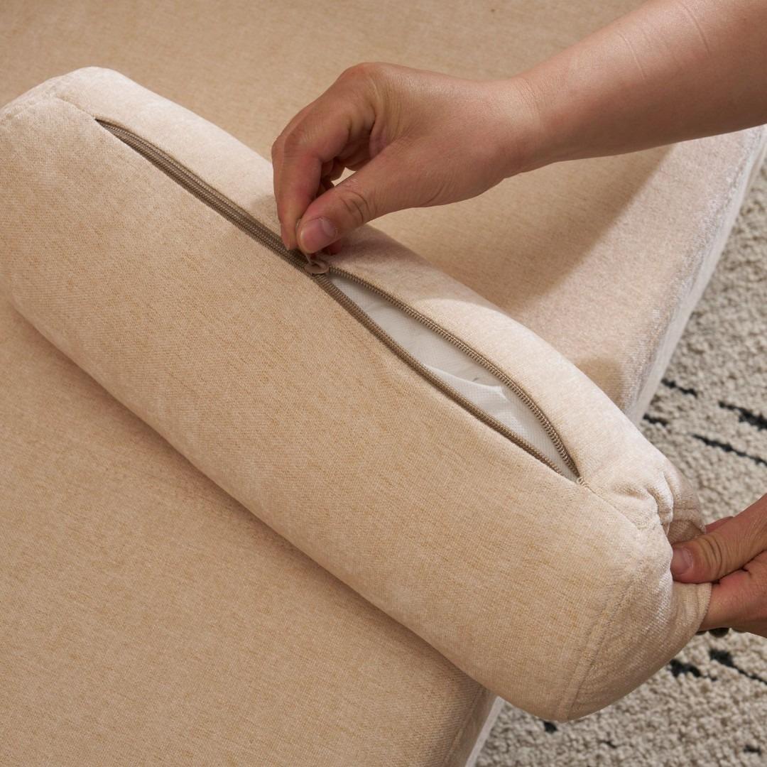 カウチソファ 2人掛け コンパクト ふわふわ 枕付き クッション付 一人暮らし