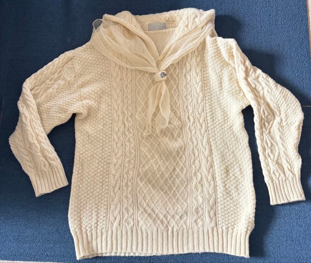 keisukekanda アランニットのセーラー服ワンピース