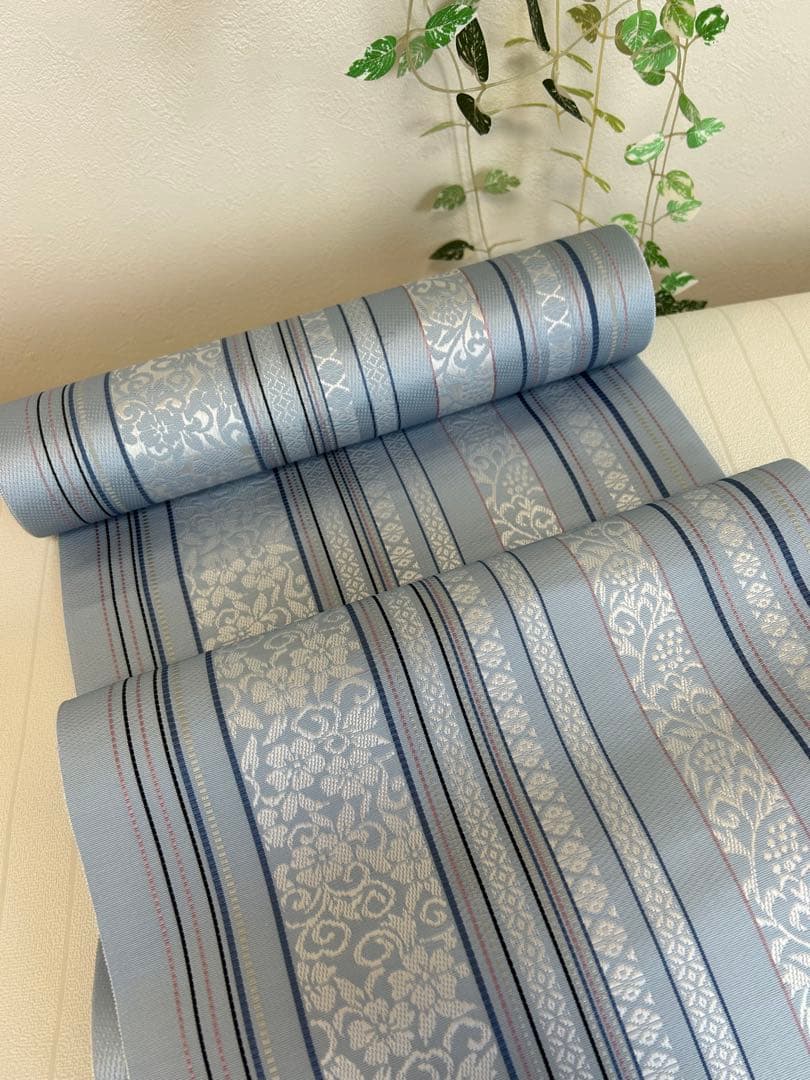 新品未使用品 博多織 着物 小紋 紬 未仕立て品 八寸名古屋帯 博多帯