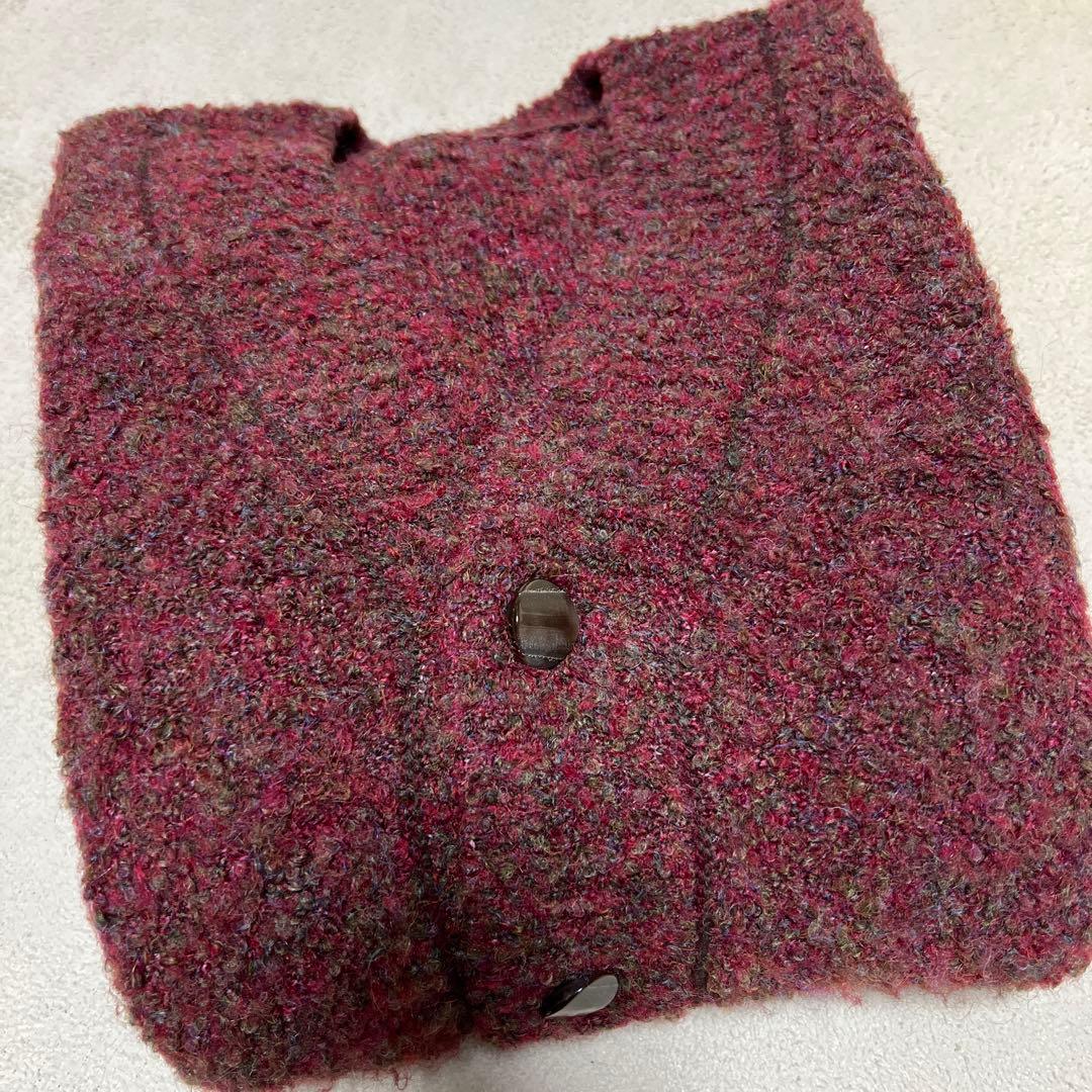 ひまabyts赤系 カーディガン