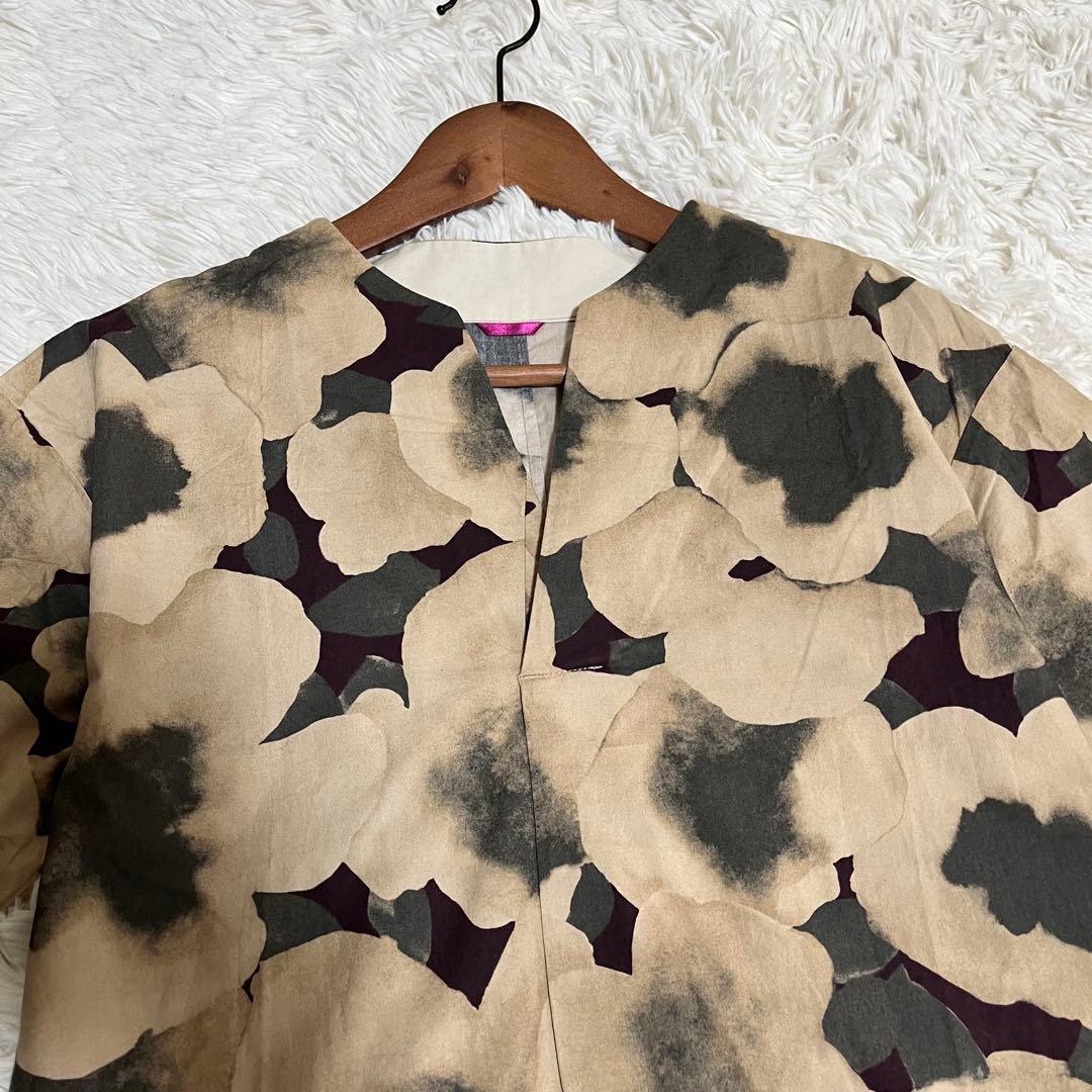 【美品】パラスパレス ロングワンピース スキッパー 花柄 総柄