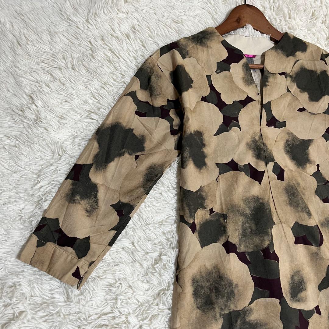 【美品】パラスパレス ロングワンピース スキッパー 花柄 総柄