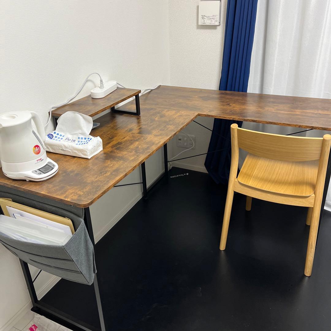 ODK l字デスク パソコンデスク ゲーミングデスク L字型