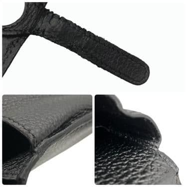 美品 HERMES エルメス ドゴン ▢L刻印 ケース付 ブラック