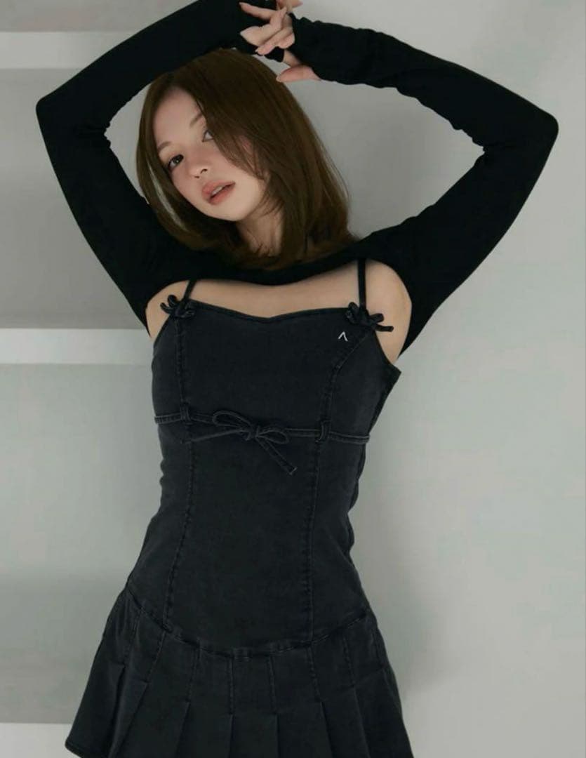 【andmary】 即購入可能Bonnie denim mini dress